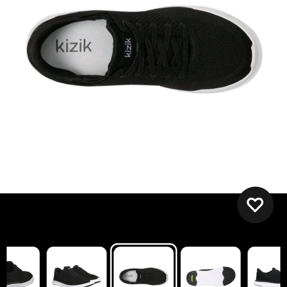 NWT Kizik Lima Unisex Hands-Free Slip-On Breathable Knit Sneakers – Black Size10